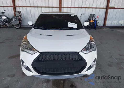 2013 Hyundai Veloster Turbo W/Black z USA, uszkodzony, nr VIN KMHTC6AE5DU154053